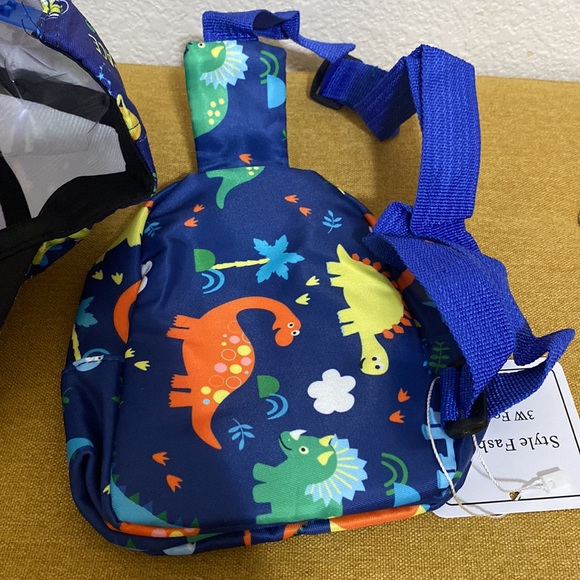 New 2pcs Kids' Dinosaur Baseball Cap And Backpack - Picture 4 of 5